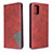 Leather Case Stands Flip Cover L18 Holder for Samsung Galaxy A71 5G Red