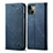 Leather Case Stands Flip Cover L21 Holder for Apple iPhone 14 Blue