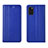 Leather Case Stands Flip Cover L21 Holder for Samsung Galaxy A41 Blue