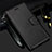 Leather Case Stands Flip Cover L24 Holder for Samsung Galaxy A41 Black