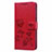 Leather Case Stands Flip Cover L24 Holder for Samsung Galaxy A71 5G Red