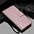 Leather Case Stands Flip Cover L28 Holder for Samsung Galaxy A71 5G Rose Gold