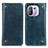Leather Case Stands Flip Cover M04L Holder for Xiaomi Mi 11 Pro 5G Blue