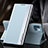 Leather Case Stands Flip Cover M05 Holder for Apple iPhone 14 Sky Blue