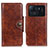 Leather Case Stands Flip Cover M12L Holder for Xiaomi Mi 11 Ultra 5G Brown