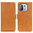 Leather Case Stands Flip Cover M15L Holder for Xiaomi Mi 11 Pro 5G Brown