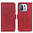 Leather Case Stands Flip Cover M15L Holder for Xiaomi Mi 11 Pro 5G Red