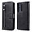 Leather Case Stands Flip Cover N01 Holder for Huawei P40 Pro Black