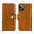 Leather Case Stands Flip Cover N02 Holder for Apple iPhone 12 Brown