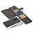 Leather Case Stands Flip Cover N03 Holder for Samsung Galaxy Note 20 Ultra 5G Black