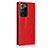 Leather Case Stands Flip Cover N04 Holder for Samsung Galaxy Note 20 Ultra 5G Red