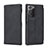 Leather Case Stands Flip Cover N09 Holder for Samsung Galaxy Note 20 5G Black