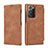 Leather Case Stands Flip Cover N09 Holder for Samsung Galaxy Note 20 5G Light Brown