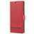 Leather Case Stands Flip Cover N11 Holder for Samsung Galaxy Note 20 Ultra 5G Red
