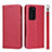 Leather Case Stands Flip Cover N12 Holder for Huawei P40 Pro Red