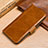 Leather Case Stands Flip Cover P01 Holder for Huawei P30 Lite Orange