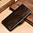 Leather Case Stands Flip Cover P01 Holder for Samsung Galaxy S10e Brown