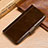 Leather Case Stands Flip Cover P01 Holder for Samsung Galaxy S9 Brown