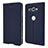 Leather Case Stands Flip Cover P01 Holder for Sony Xperia XZ2 Compact Blue