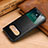 Leather Case Stands Flip Cover P02 Holder for Apple iPhone Xs Black