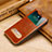 Leather Case Stands Flip Cover P02 Holder for Apple iPhone Xs Max Orange