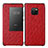 Leather Case Stands Flip Cover P02 Holder for Huawei Mate 20 Pro Red