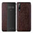 Leather Case Stands Flip Cover P02 Holder for Huawei P30 Brown
