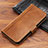 Leather Case Stands Flip Cover P04 Holder for Apple iPhone Xs Orange