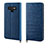 Leather Case Stands Flip Cover P04 Holder for Samsung Galaxy Note 9 Blue