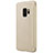 Leather Case Stands Flip Cover S01 for Samsung Galaxy S9 Gold