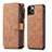 Leather Case Stands Flip Cover T01 Holder for Apple iPhone 11 Pro Brown
