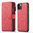 Leather Case Stands Flip Cover T01 Holder for Apple iPhone 11 Pro Max Red