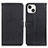 Leather Case Stands Flip Cover T01 Holder for Apple iPhone 13 Mini Black