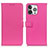 Leather Case Stands Flip Cover T01 Holder for Apple iPhone 14 Pro Hot Pink