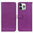 Leather Case Stands Flip Cover T01 Holder for Apple iPhone 14 Pro Max Purple