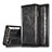 Leather Case Stands Flip Cover T01 Holder for Apple iPhone 6S Black