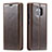 Leather Case Stands Flip Cover T01 Holder for Huawei Mate 20 Pro Brown