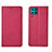 Leather Case Stands Flip Cover T01 Holder for Huawei Nova 6 SE Hot Pink