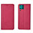 Leather Case Stands Flip Cover T01 Holder for Huawei P40 Lite Hot Pink