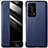 Leather Case Stands Flip Cover T01 Holder for Huawei P40 Pro+ Plus Blue