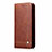 Leather Case Stands Flip Cover T01 Holder for Oppo A72 Brown