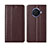 Leather Case Stands Flip Cover T01 Holder for Oppo Ace2 Brown