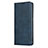 Leather Case Stands Flip Cover T01 Holder for Oppo Find X2 Pro Blue