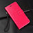 Leather Case Stands Flip Cover T01 Holder for Samsung Galaxy A70 Hot Pink