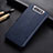 Leather Case Stands Flip Cover T01 Holder for Samsung Galaxy A80 Blue