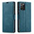 Leather Case Stands Flip Cover T01 Holder for Samsung Galaxy Note 20 Ultra 5G Blue