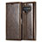 Leather Case Stands Flip Cover T01 Holder for Samsung Galaxy Note 9 Brown