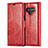 Leather Case Stands Flip Cover T01 Holder for Samsung Galaxy Note 9 Red
