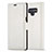 Leather Case Stands Flip Cover T01 Holder for Samsung Galaxy Note 9 White