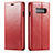 Leather Case Stands Flip Cover T01 Holder for Samsung Galaxy S10 5G Red